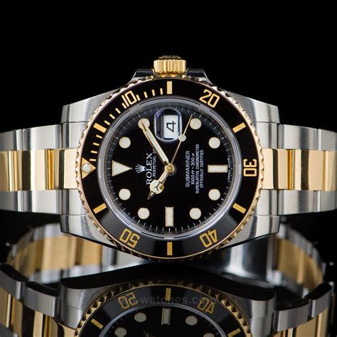 rolex submariner blue gold price uk|Rolex Submariner two tone price.